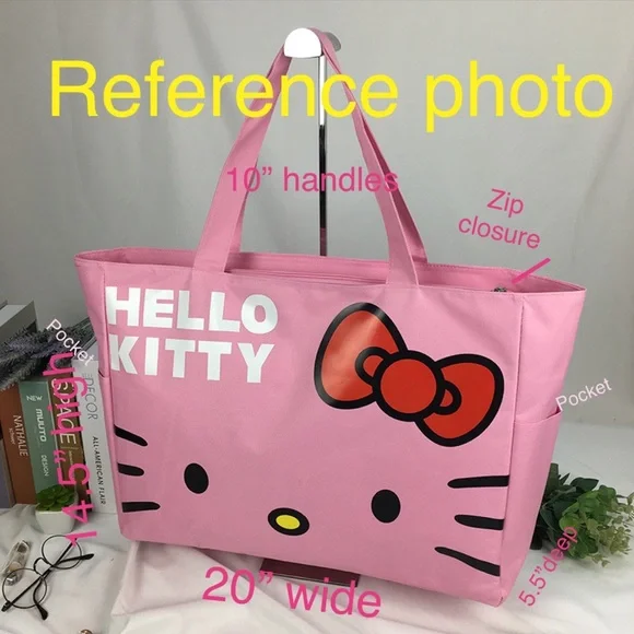 XLarge Capacity Canvas Hello Kitty Shoulder bag. Plenty, plenty of Storage - Picture 5 of 5